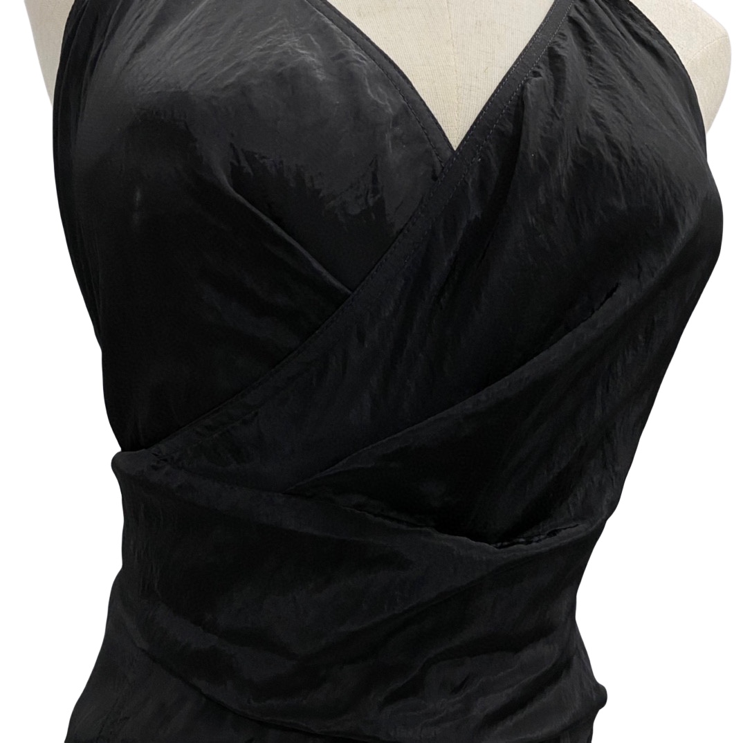 Rick Owens Laura Satin Wrap Top - DopestKickz