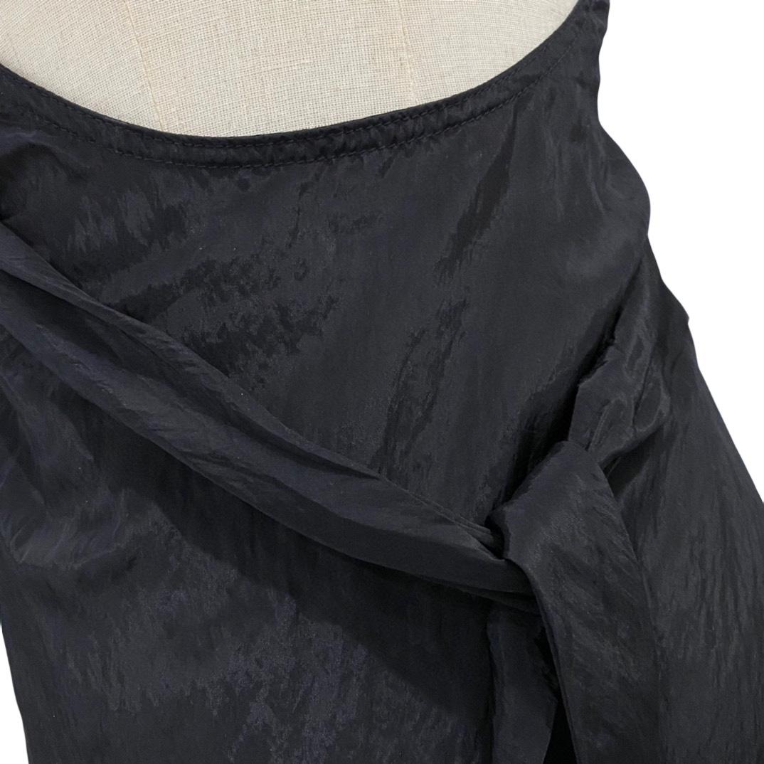 Rick Owens Laura Satin Wrap Top - DopestKickz