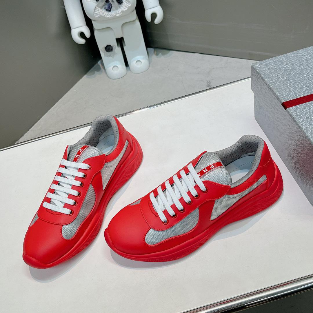Prada America's Cup Soft Rubber And Bike Fabric Sneakers - DopestKickz