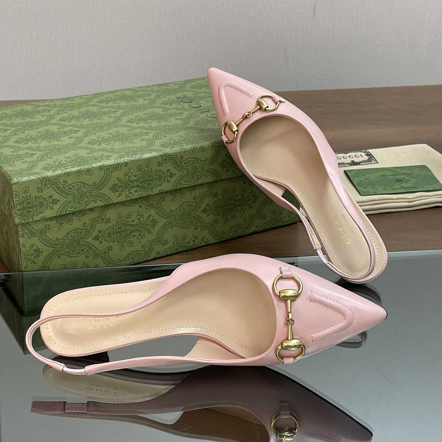 Gucci Women's Horsebit Slingback Pump - DopestKickz