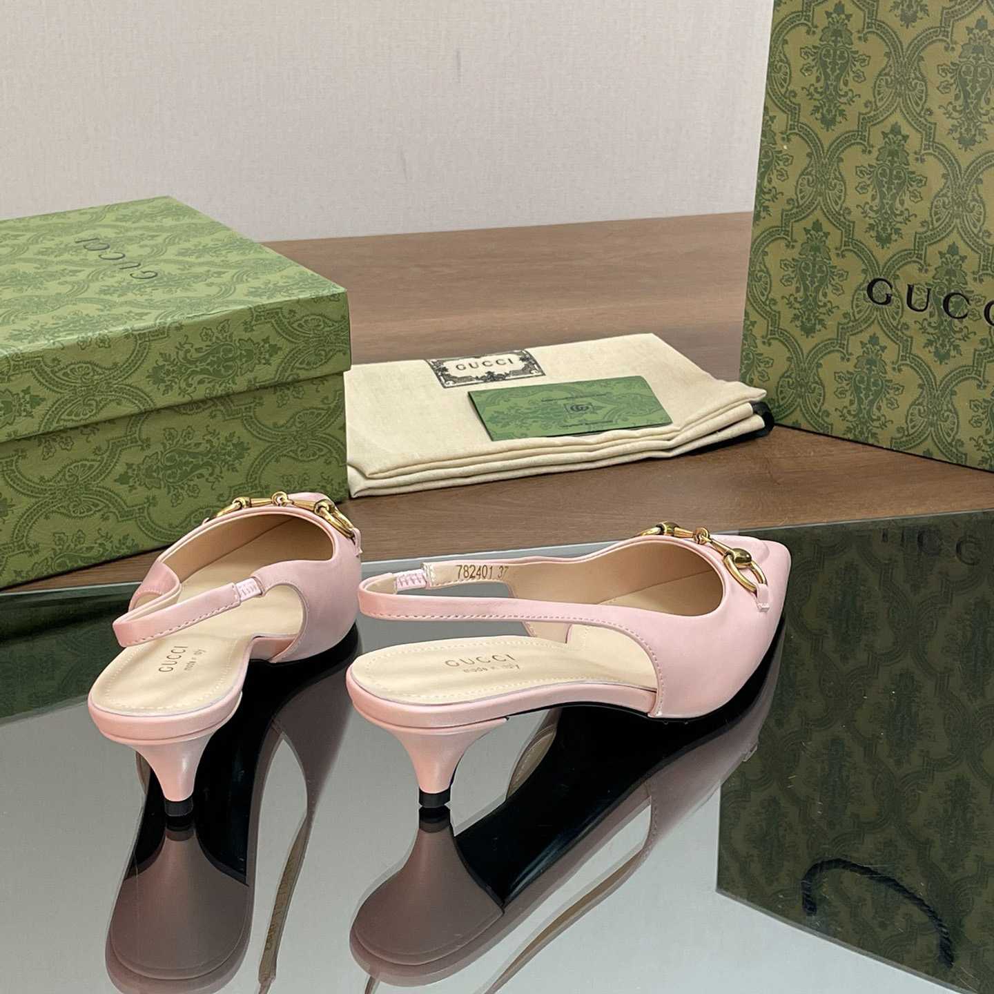 Gucci Women's Horsebit Slingback Pump - DopestKickz