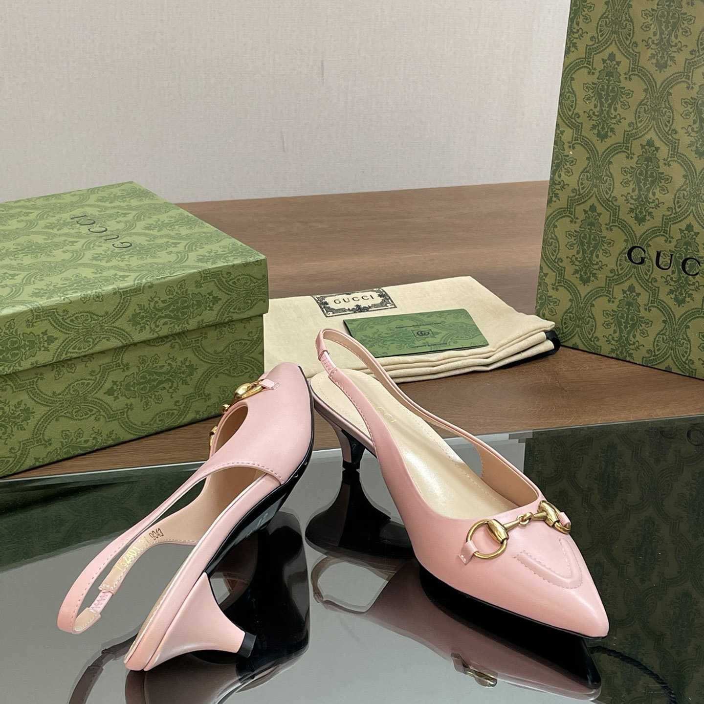 Gucci Women's Horsebit Slingback Pump - DopestKickz