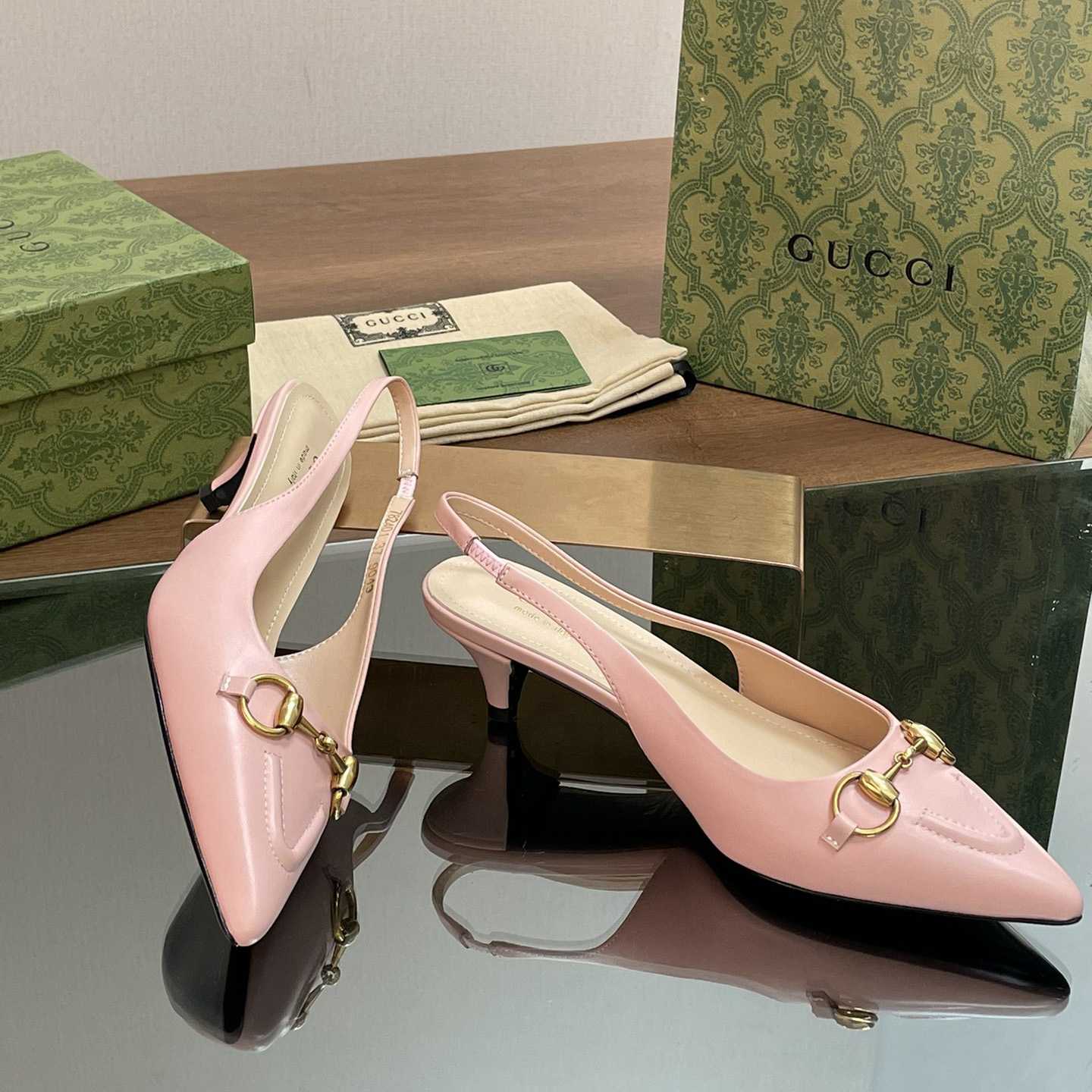 Gucci Women's Horsebit Slingback Pump - DopestKickz