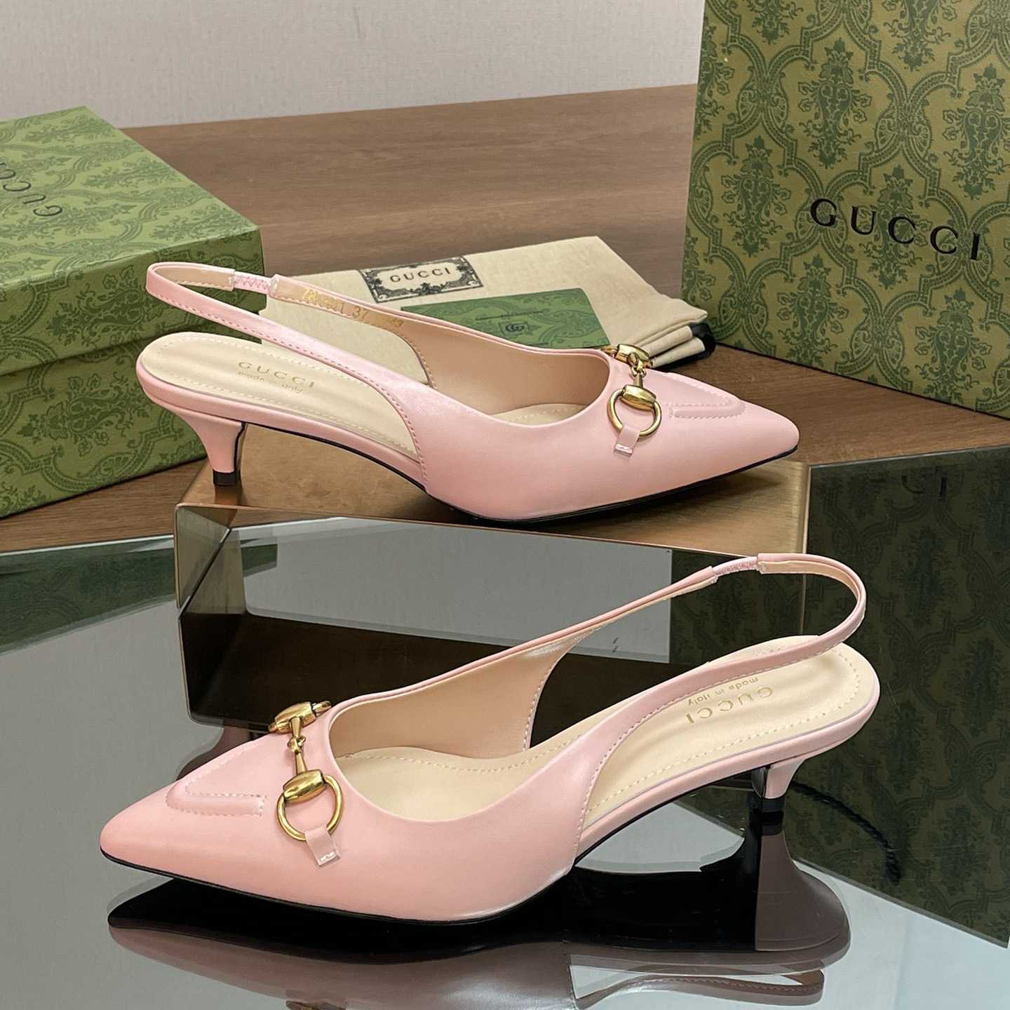 Gucci Women's Horsebit Slingback Pump - DopestKickz