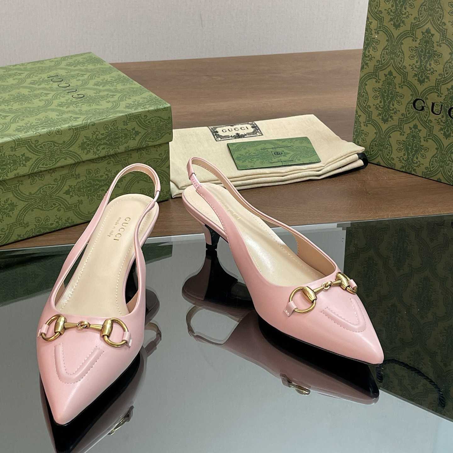 Gucci Women's Horsebit Slingback Pump - DopestKickz