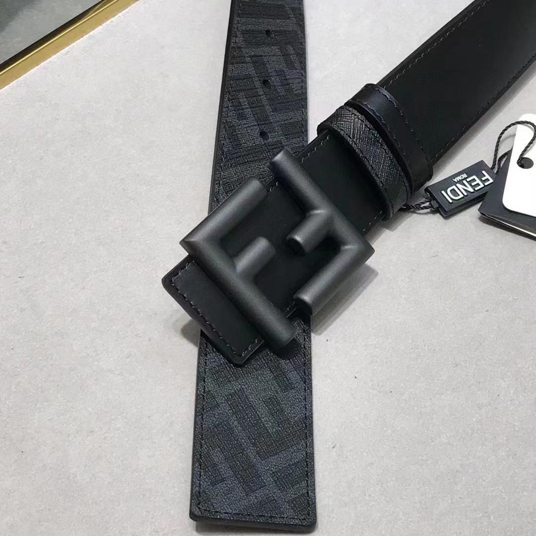 Fendi FF Logo-buckle Leather Belt - DopestKickz