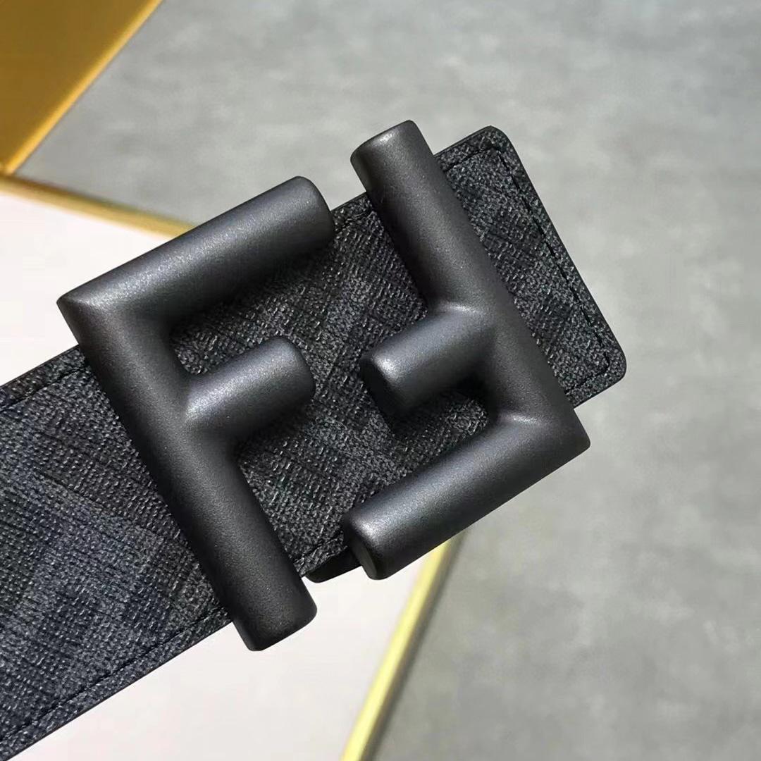 Fendi FF Logo-buckle Leather Belt - DopestKickz