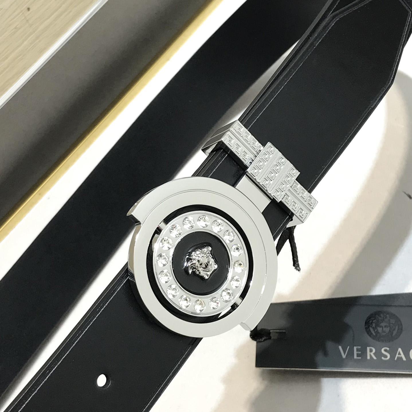 Versace Leather Belt   35mm - DopestKickz