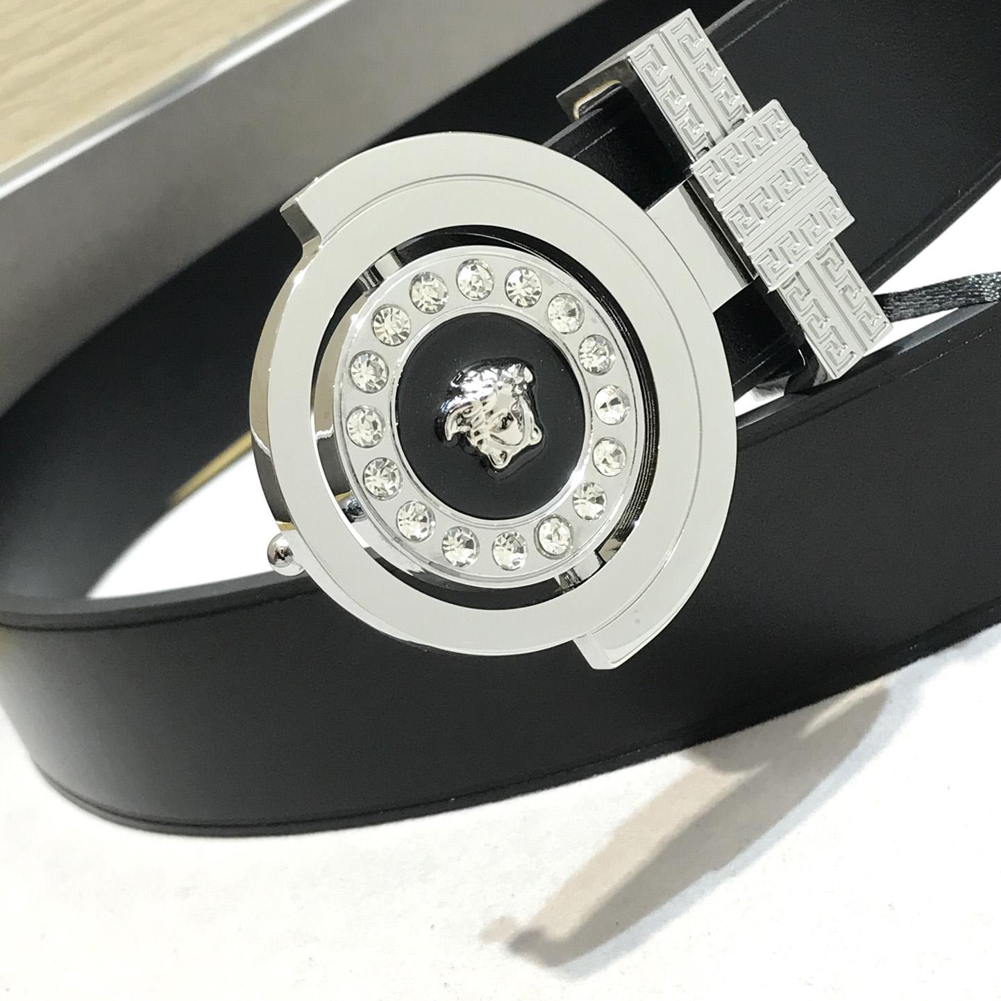 Versace Leather Belt   35mm - DopestKickz