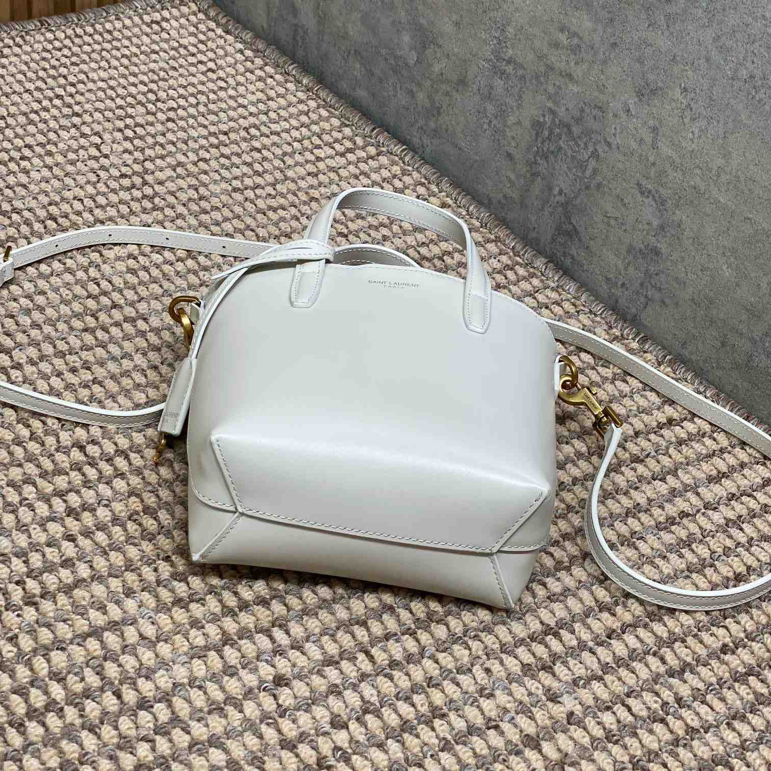 Saint Laurent Mini Toy Shopping Saint Laurent In Box Leather - DopestKickz