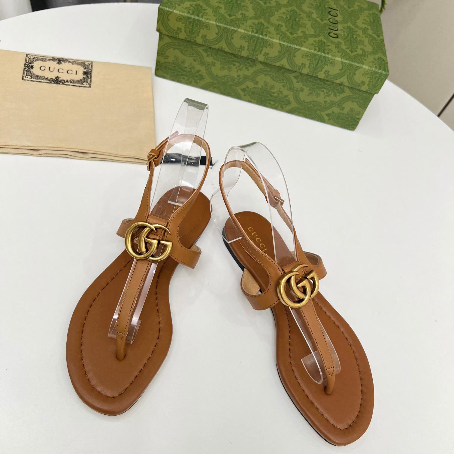 Gucci Women's Double G Thong Sandal - DopestKickz