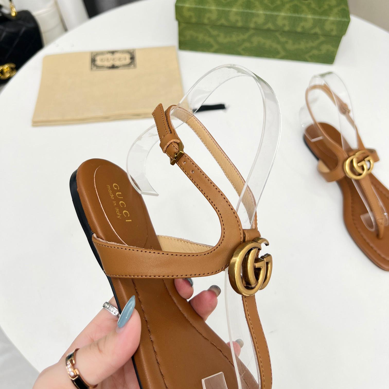 Gucci Women's Double G Thong Sandal - DopestKickz