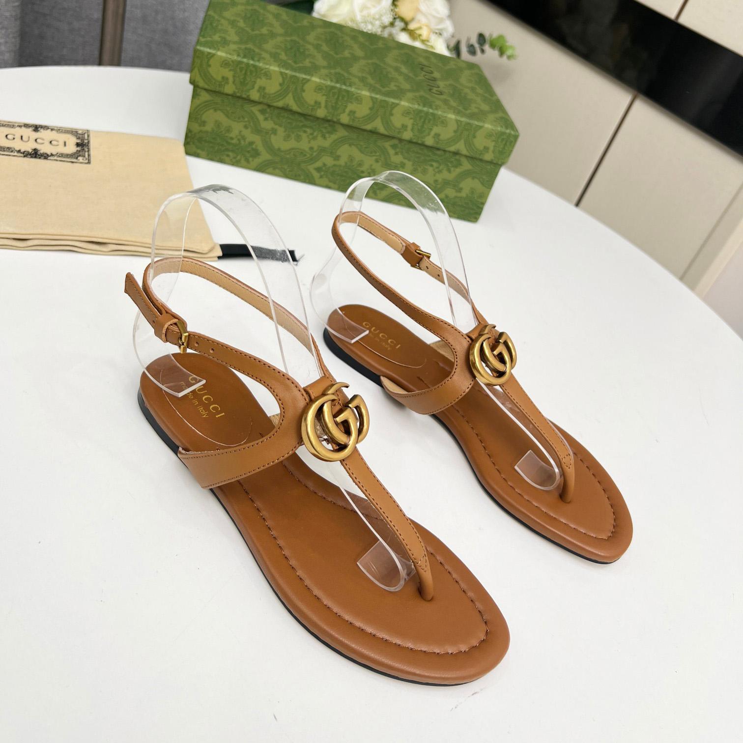 Gucci Women's Double G Thong Sandal - DopestKickz