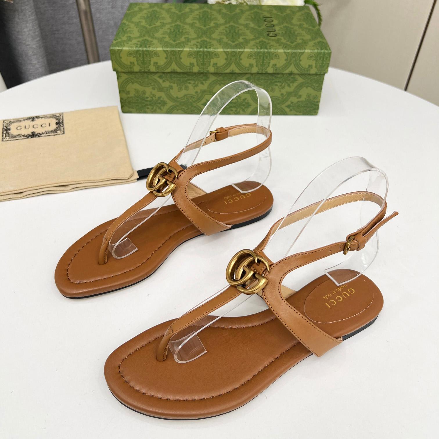 Gucci Women's Double G Thong Sandal - DopestKickz