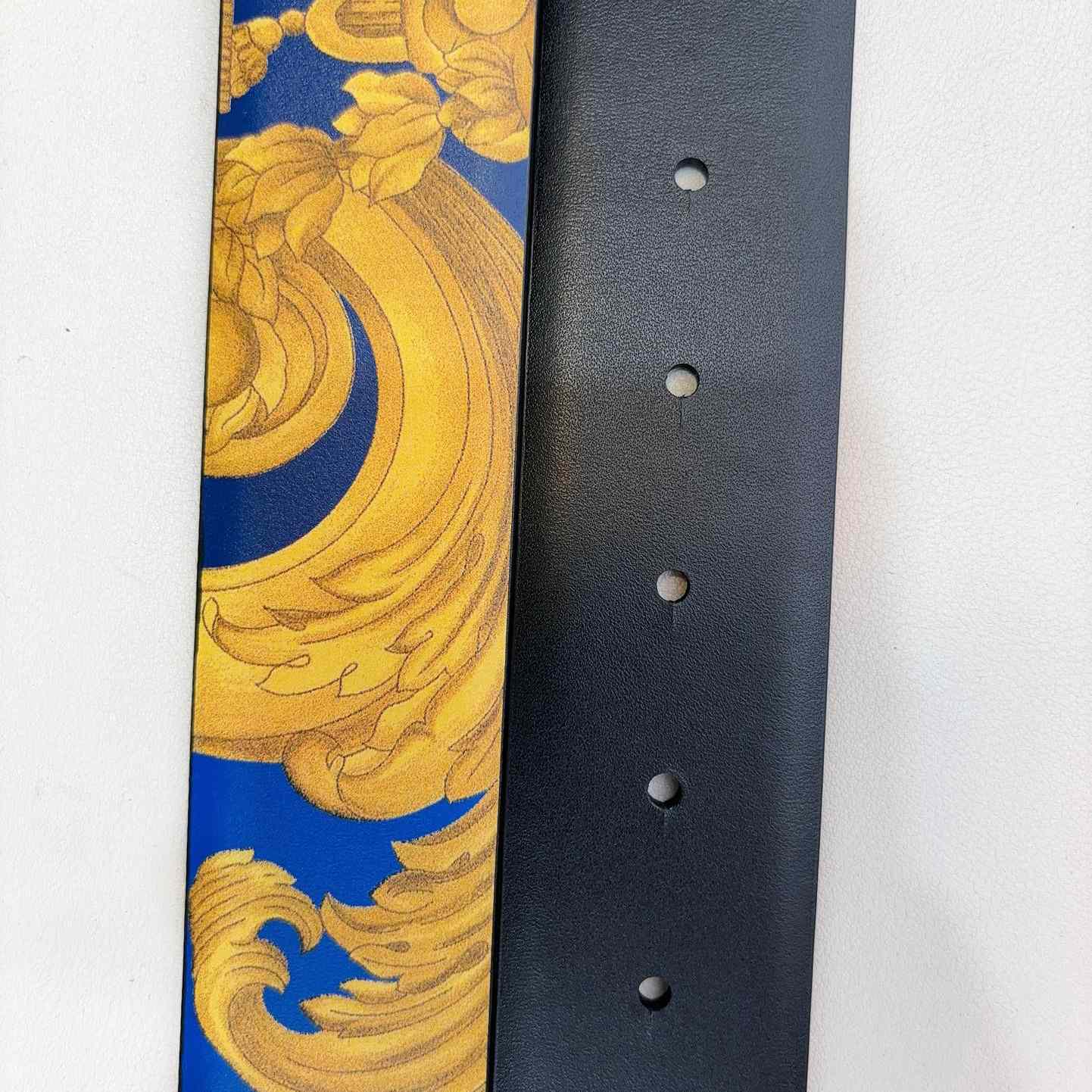 Versace Barocco Reversible Leather Belt    40mm - DopestKickz