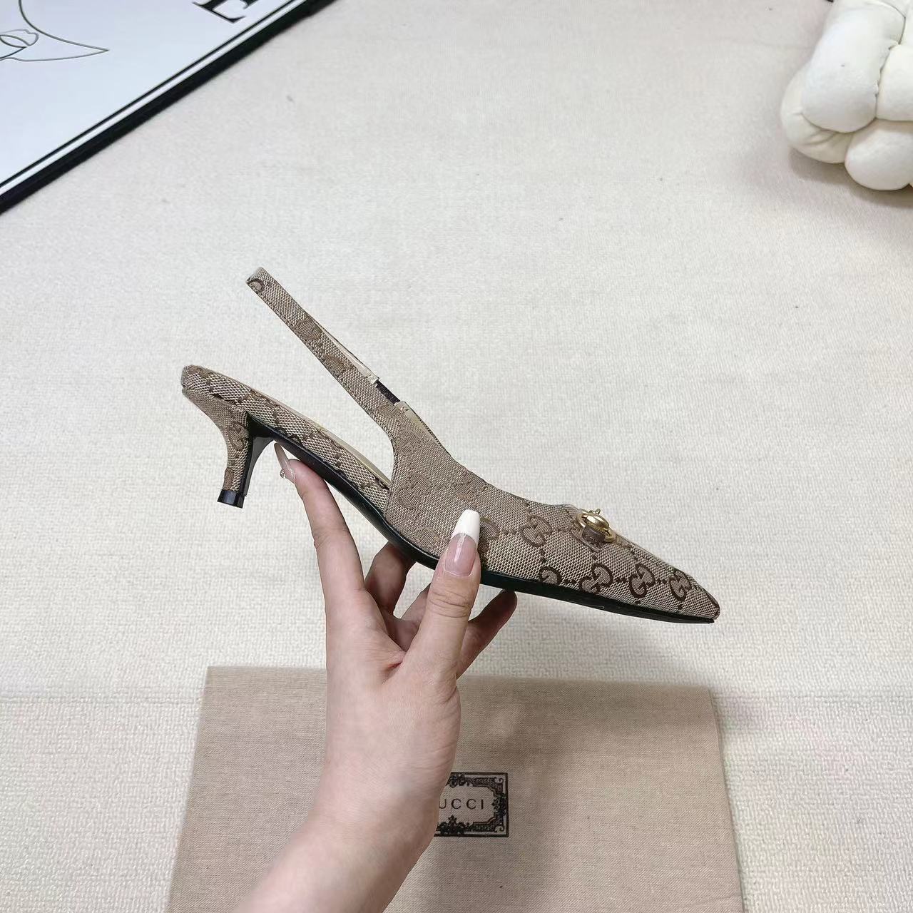 Gucci Women's Horsebit Slingback Pump - DopestKickz