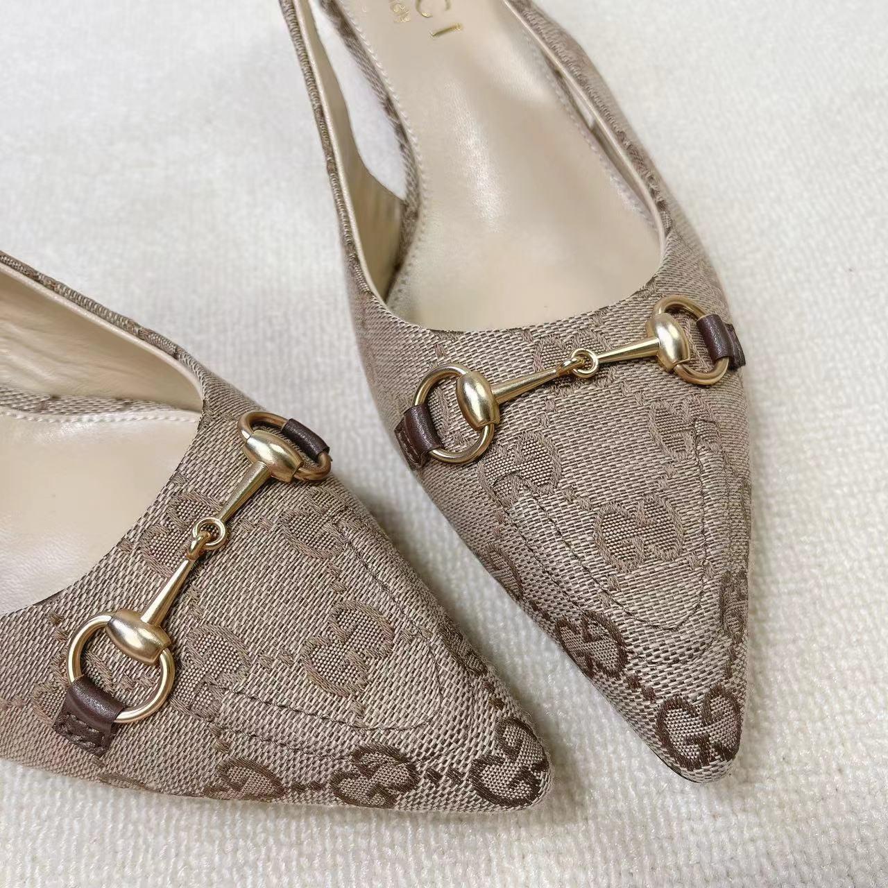 Gucci Women's Horsebit Slingback Pump - DopestKickz