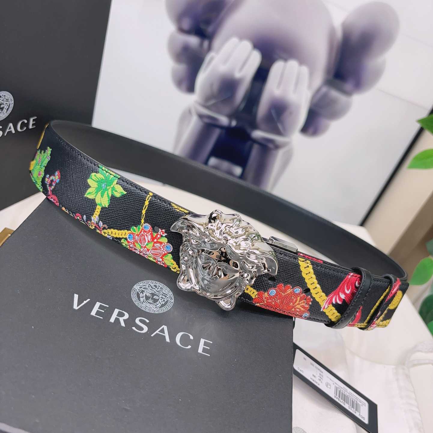 Versace Reversible Barocco Leather Belt  40mm - DopestKickz
