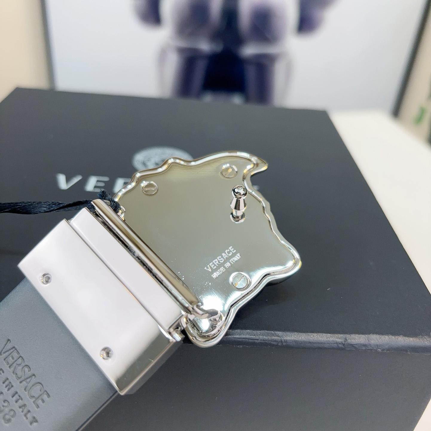 Versace Leather Belt   40mm - DopestKickz