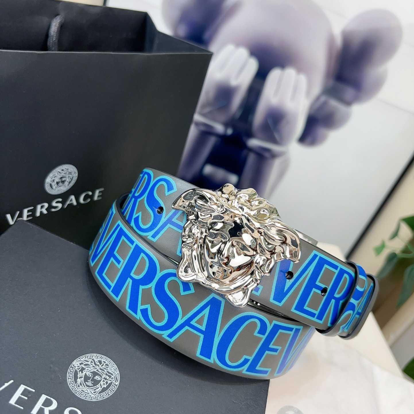Versace Leather Belt   40mm - DopestKickz