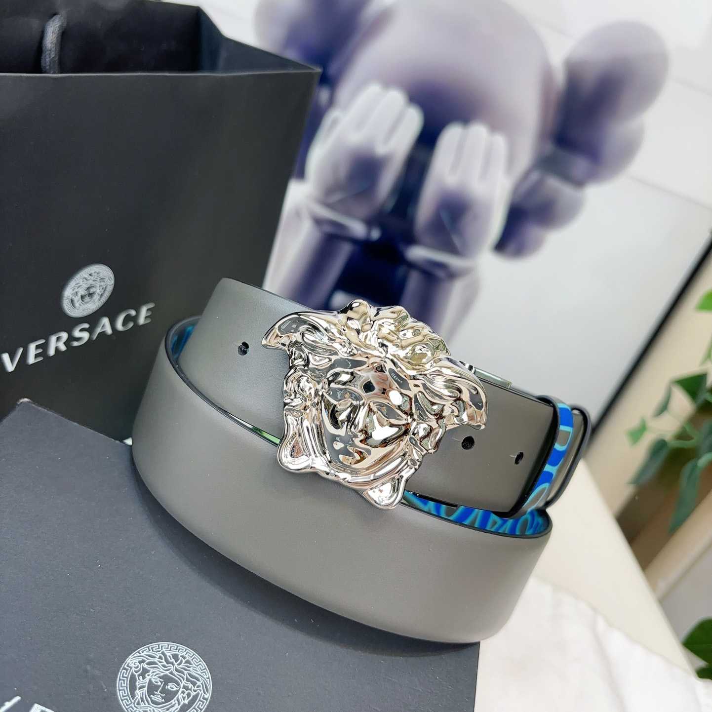 Versace Leather Belt   40mm - DopestKickz