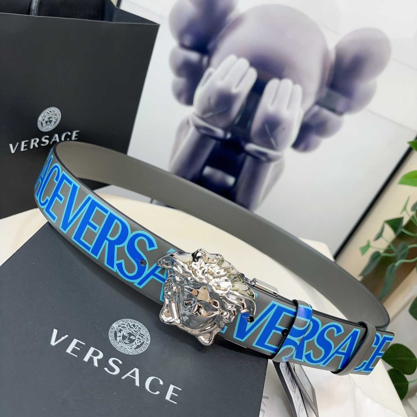 Versace Leather Belt   40mm - DopestKickz