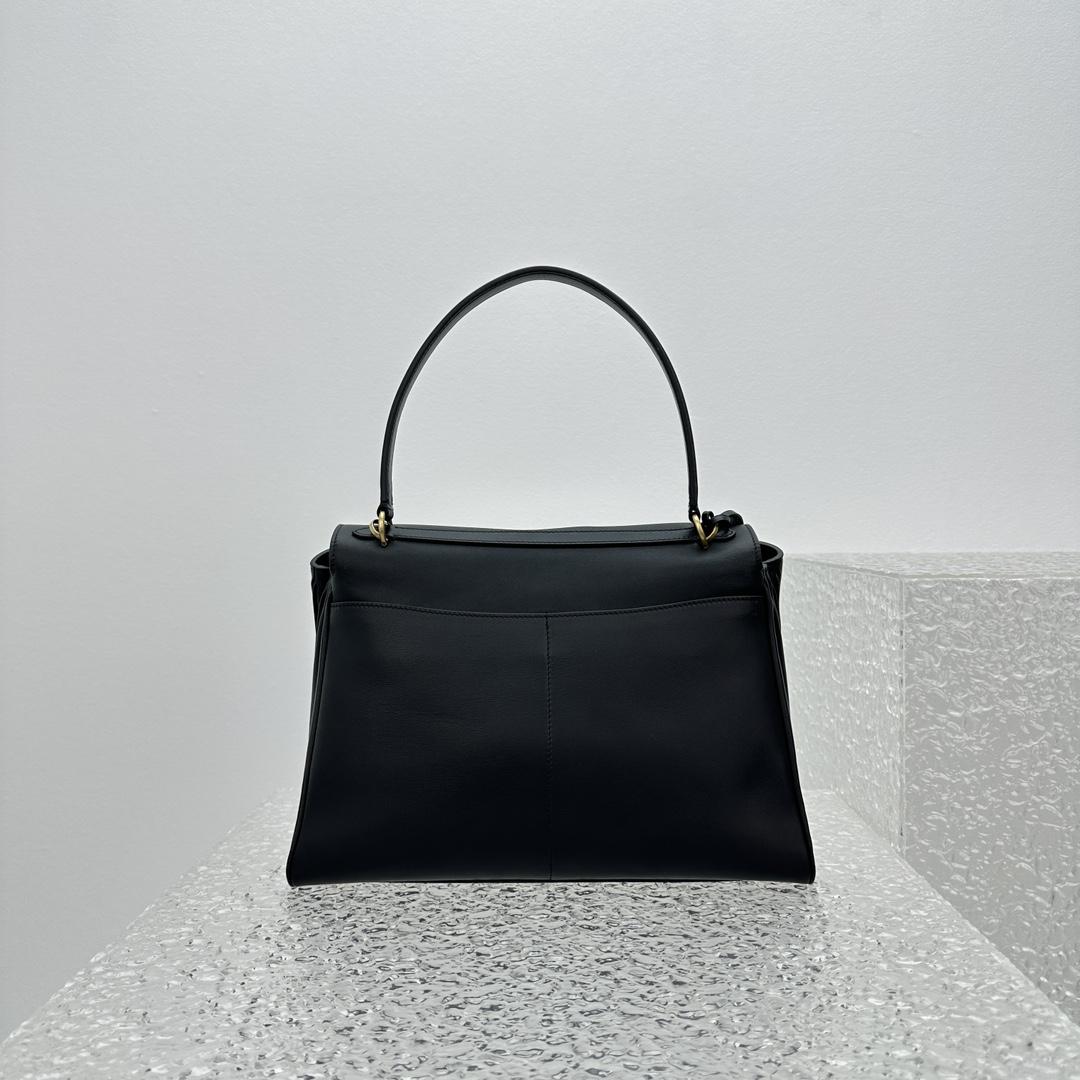 Balenciaga Rodeo Medium Handbag In Black - DopestKickz