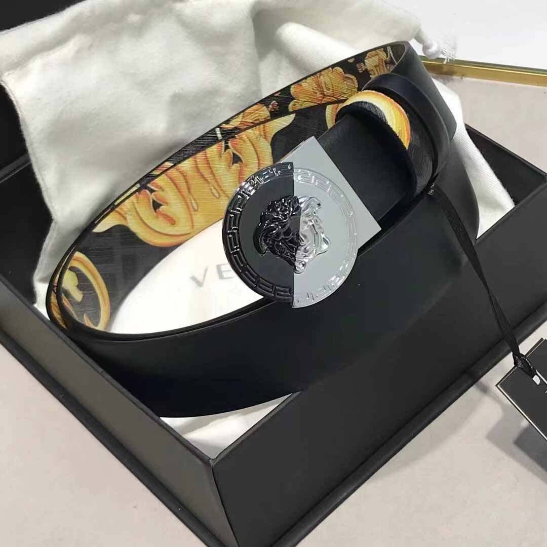 Versace Leather Belt   35mm - DopestKickz