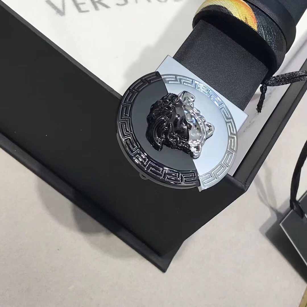 Versace Leather Belt   35mm - DopestKickz