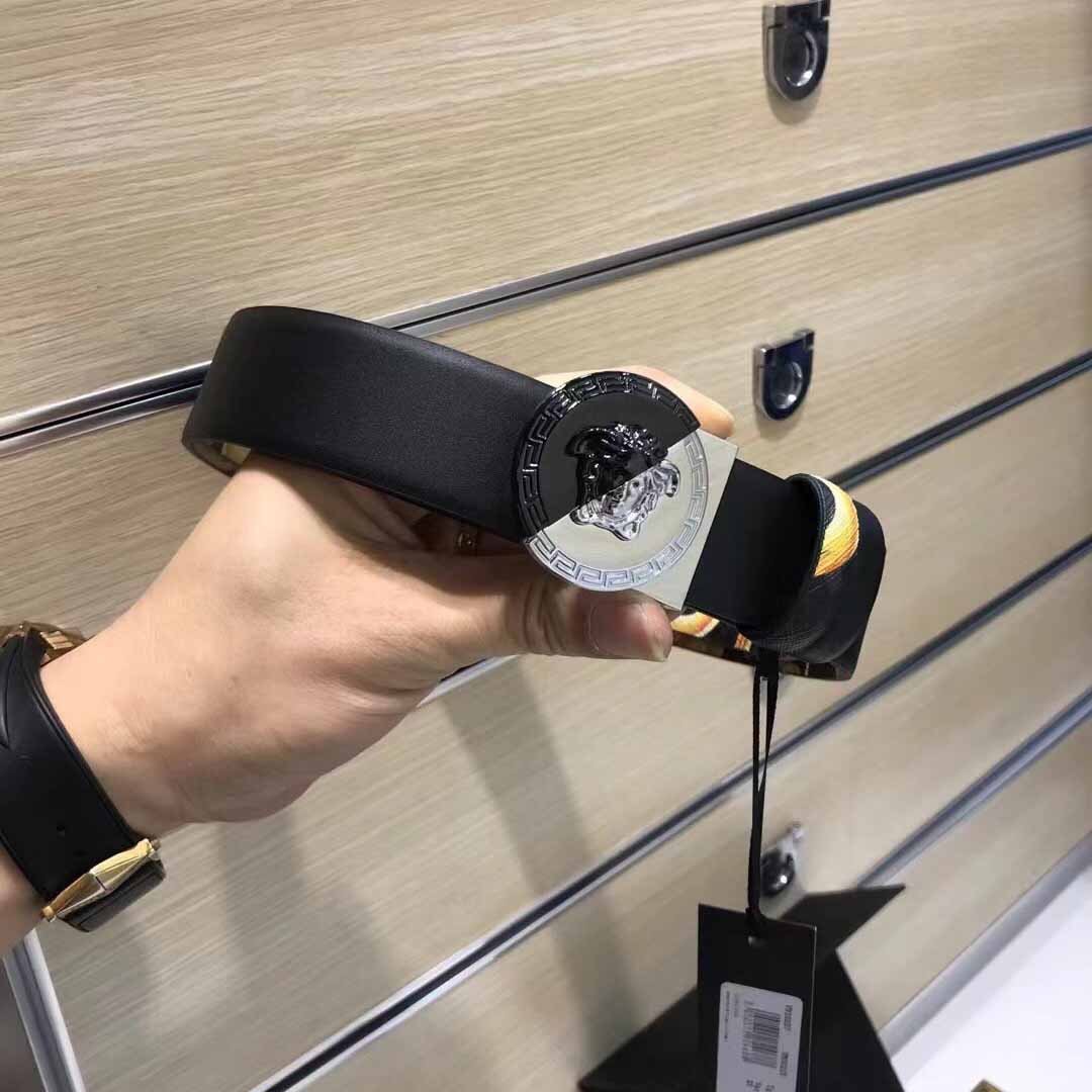 Versace Leather Belt   35mm - DopestKickz