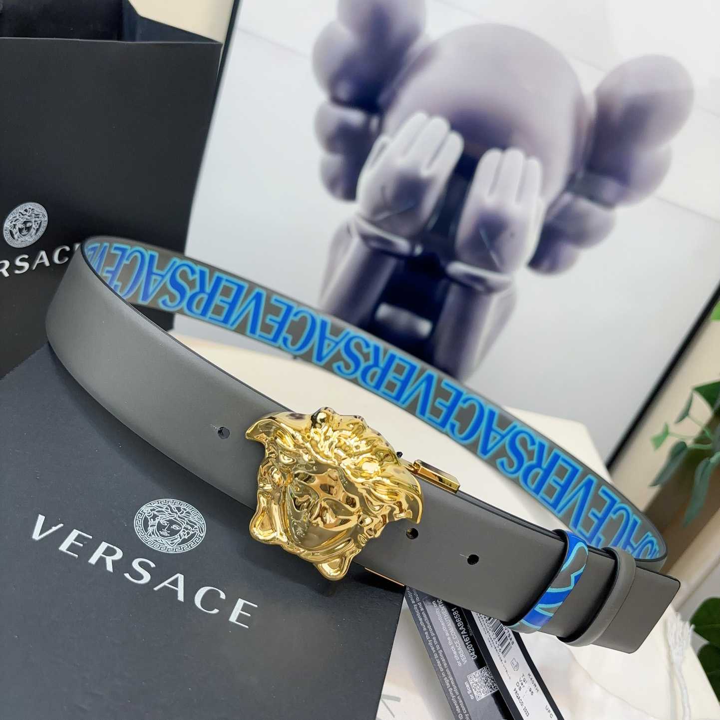 Versace Leather Belt   40mm - DopestKickz