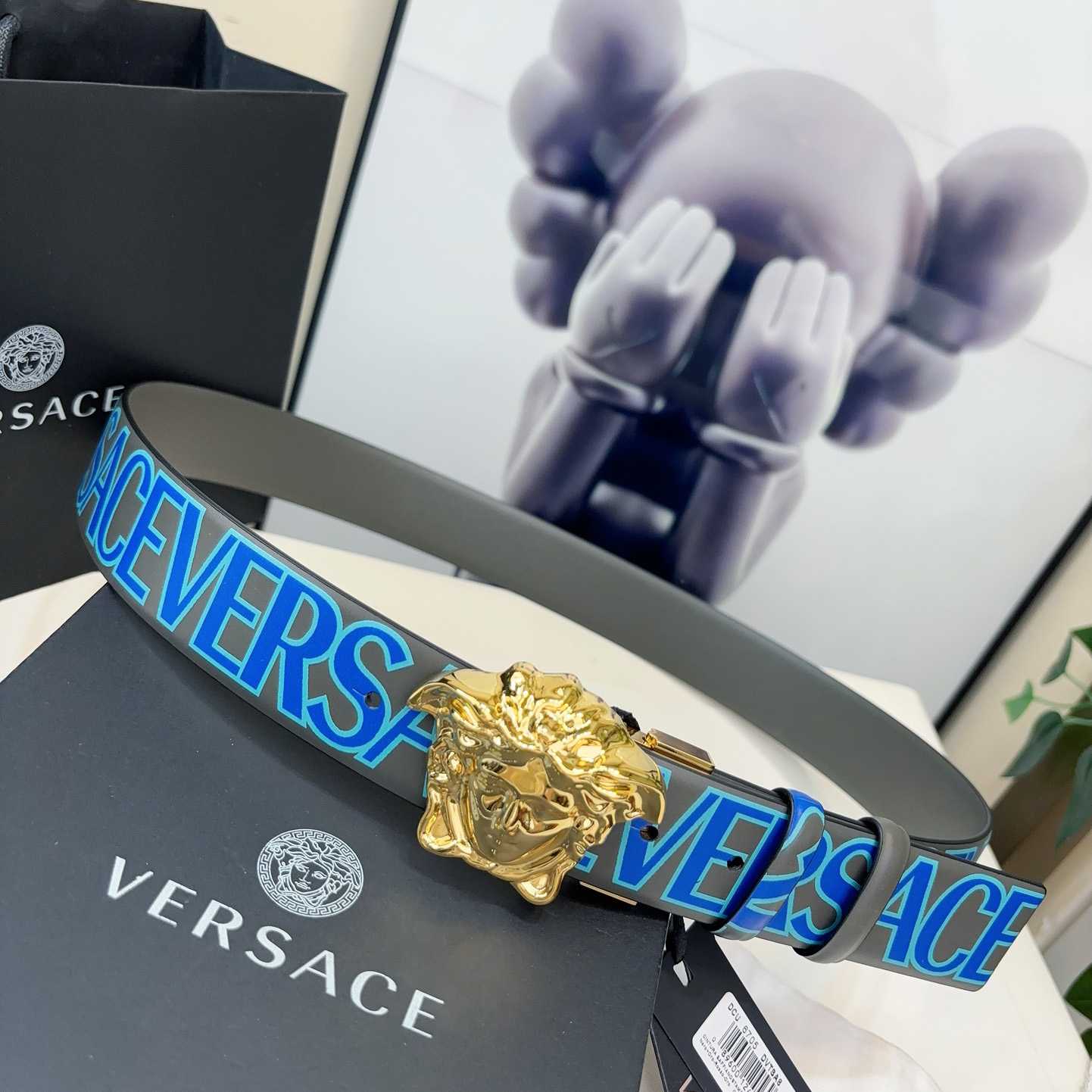 Versace Leather Belt   40mm - DopestKickz