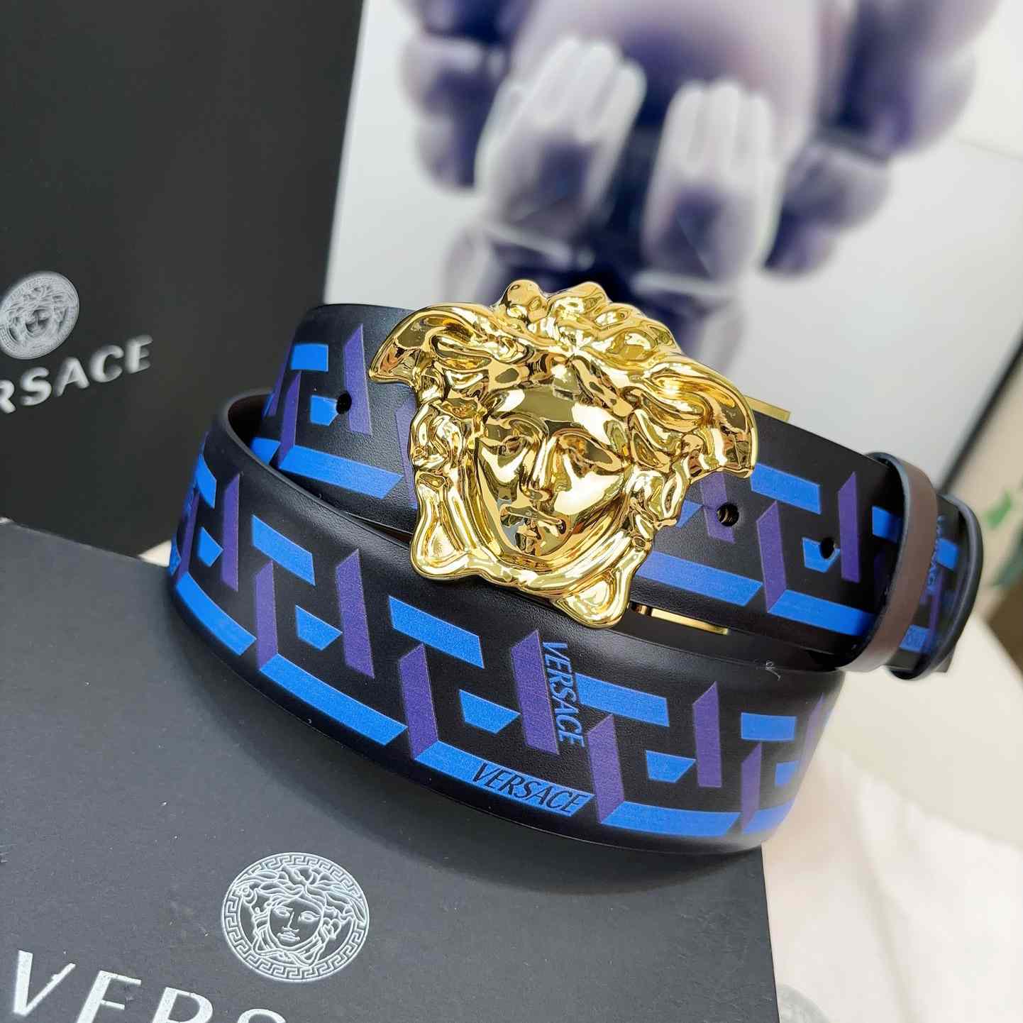 Versace Reversible Leather Belt    40mm - DopestKickz