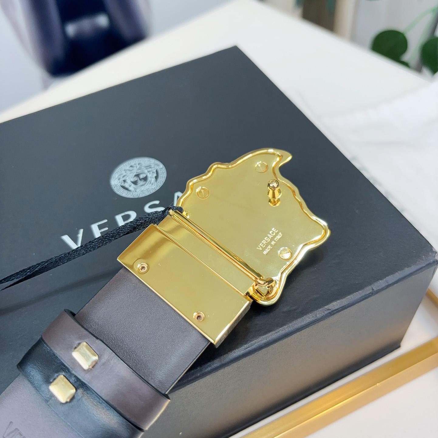 Versace Reversible Leather Belt    40mm - DopestKickz