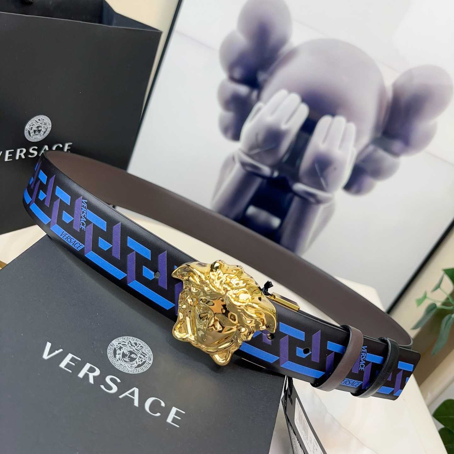 Versace Reversible Leather Belt    40mm - DopestKickz