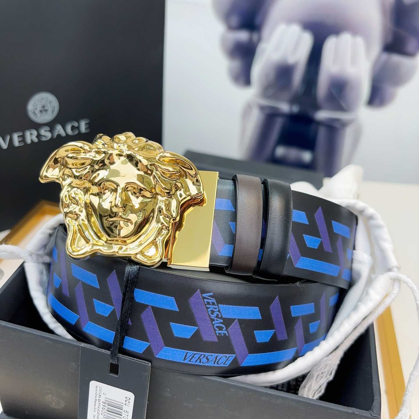 Versace Reversible Leather Belt    40mm - DopestKickz
