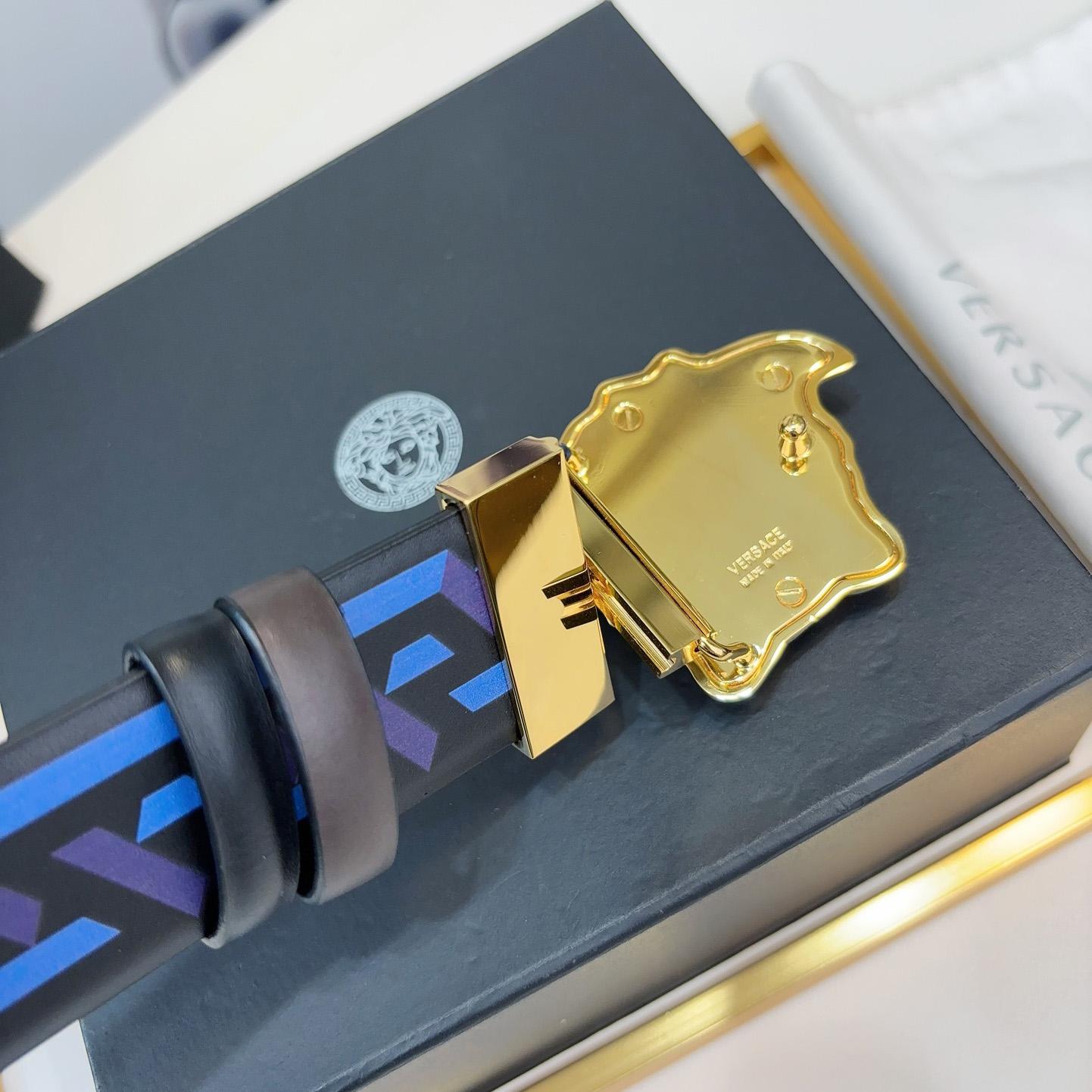 Versace Reversible Leather Belt    40mm - DopestKickz