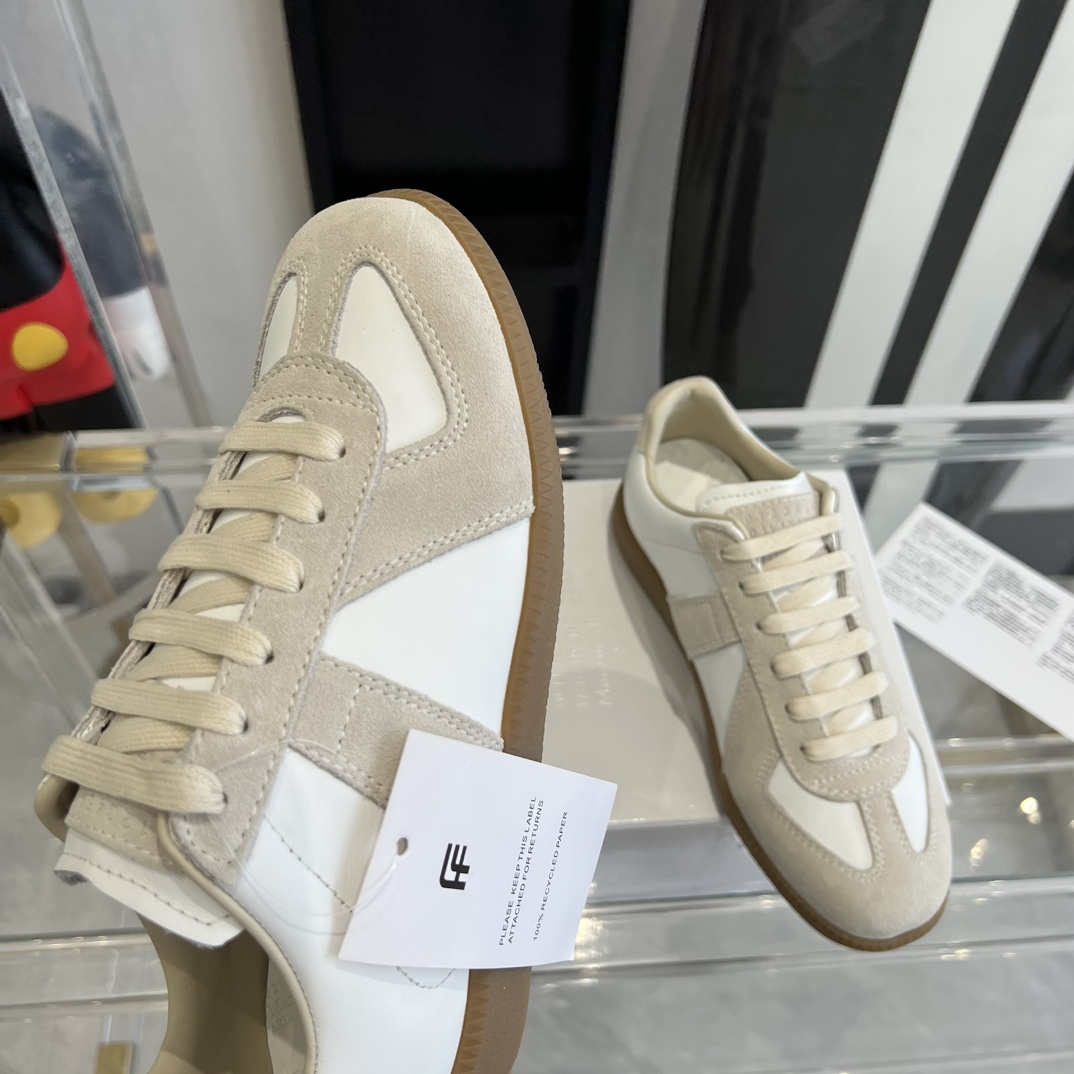 Maison Margiela Suede And Fabric Sneakers - DopestKickz