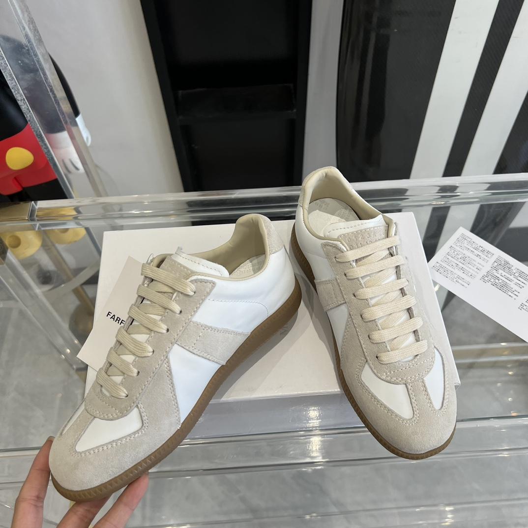 Maison Margiela Suede And Fabric Sneakers - DopestKickz