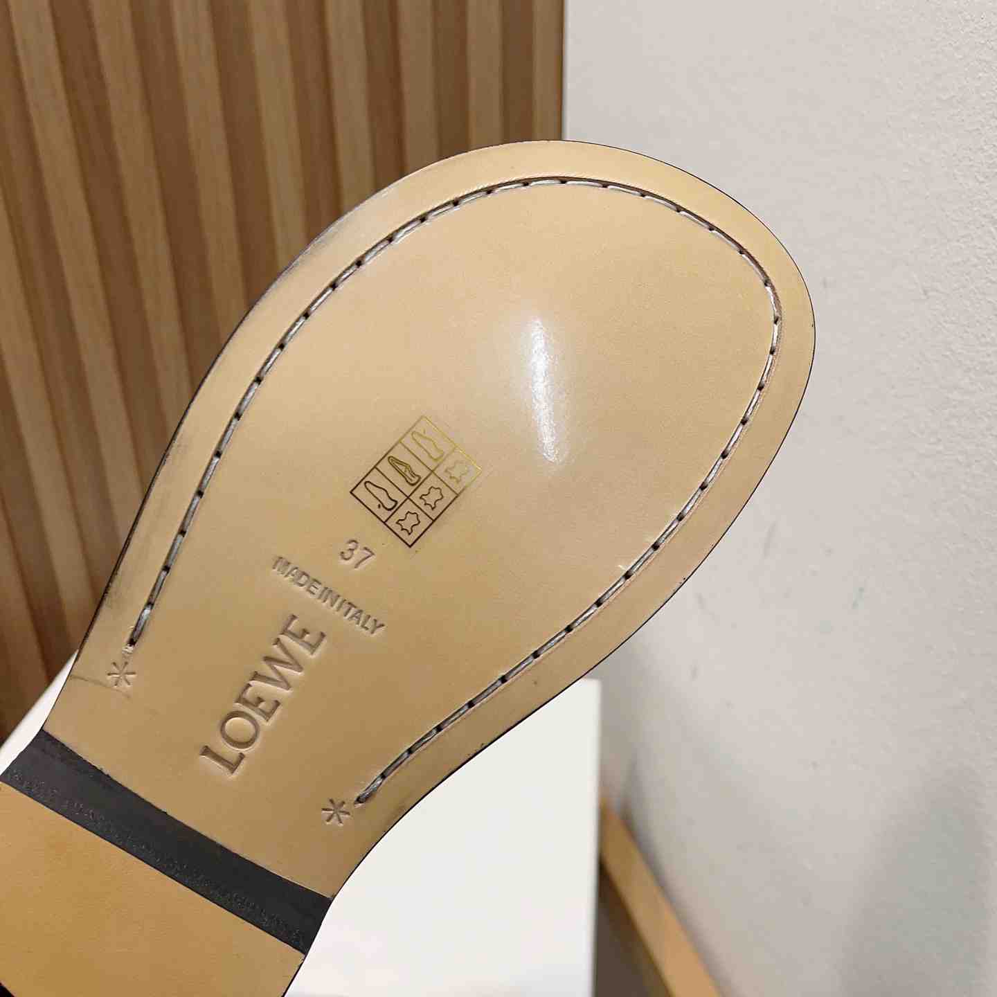 Loewe Campo Mary Jane Mule In Calfskin - DopestKickz