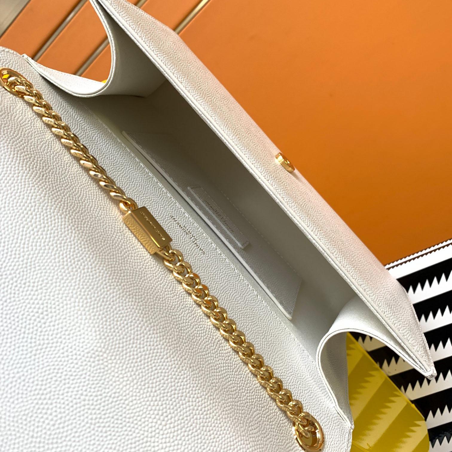 Saint Laurent Kate Medium In Grain De Poudre Embossed Leather - DopestKickz