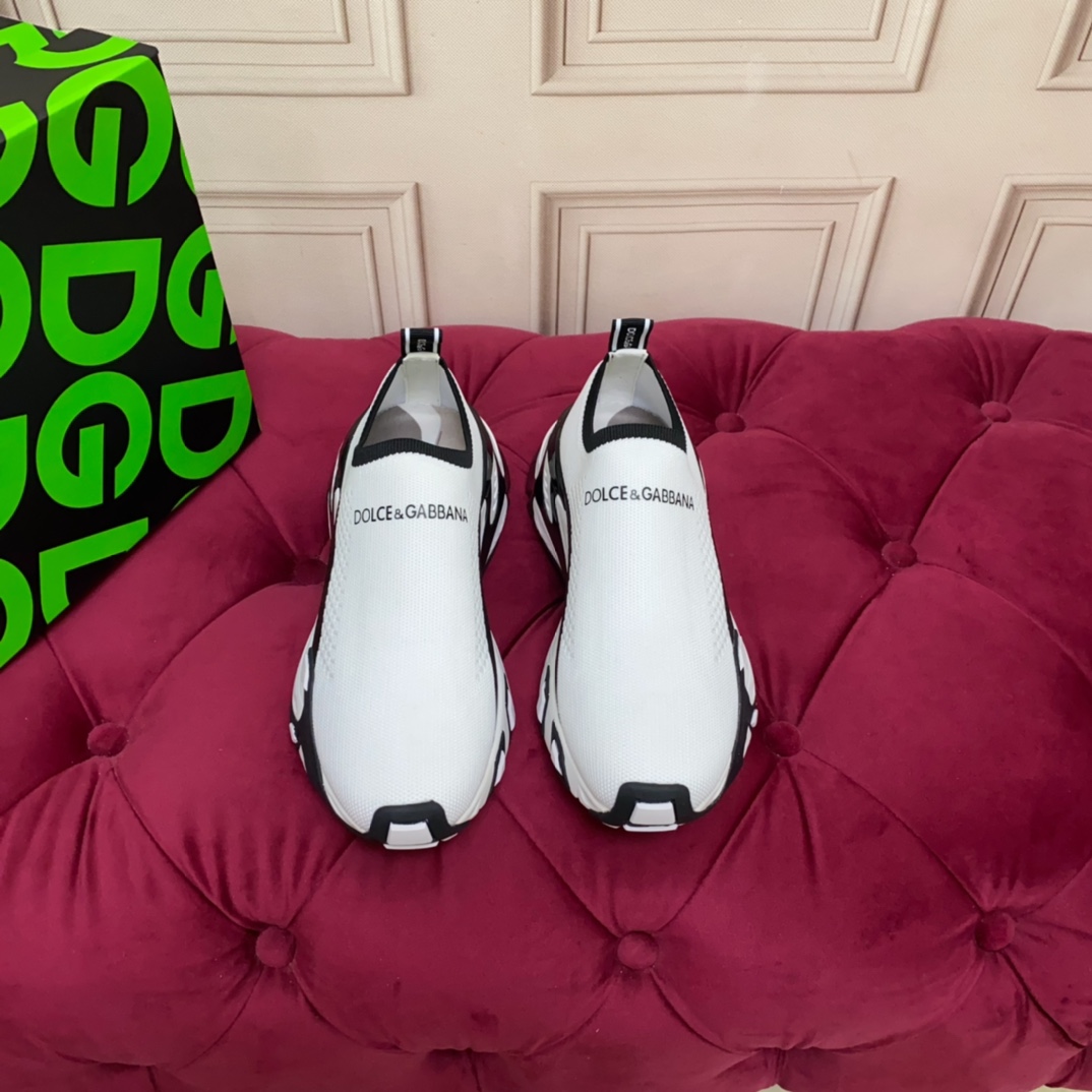 Dolce & Gabbana Stretch Mesh Fast Sneaker 'White' - DopestKickz