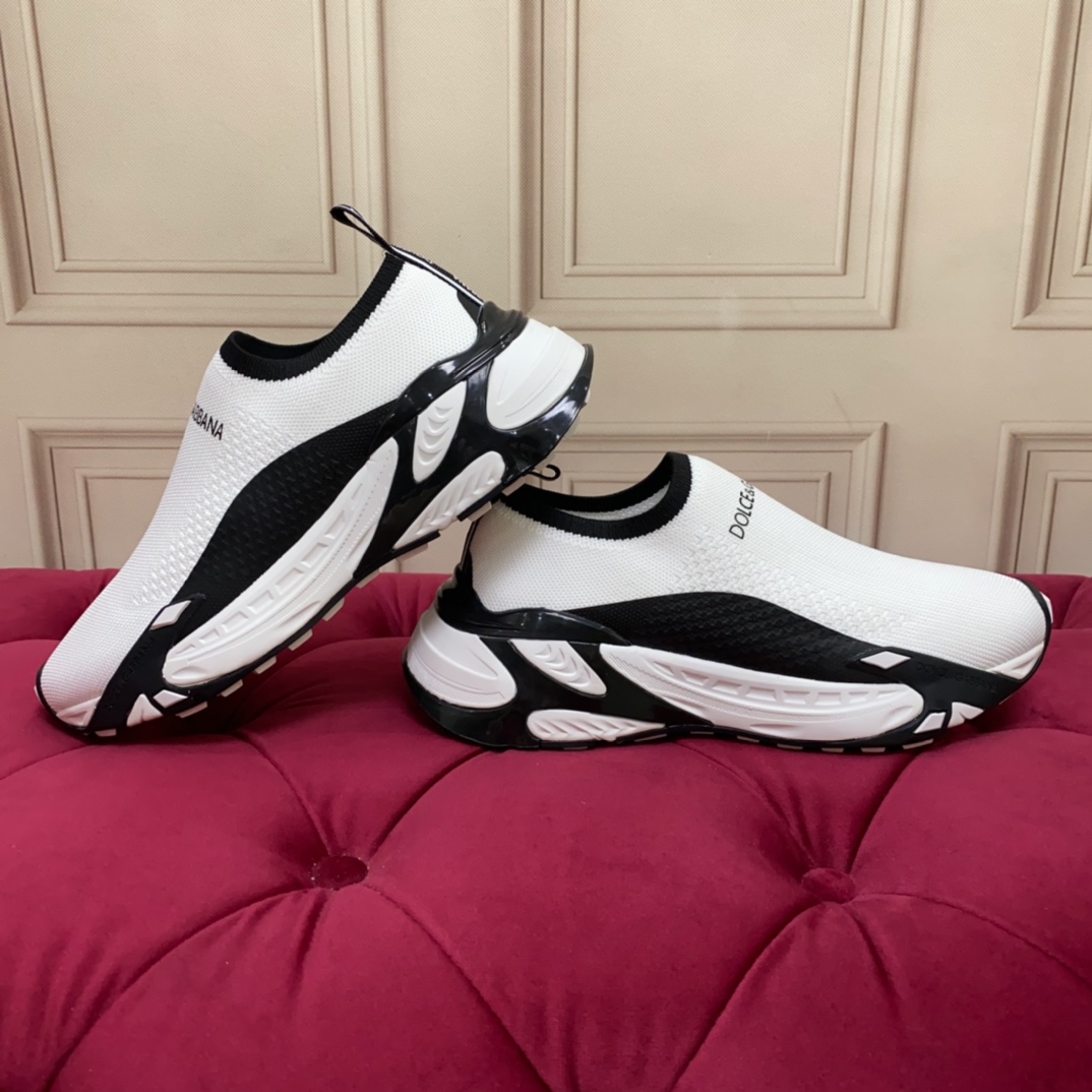 Dolce & Gabbana Stretch Mesh Fast Sneaker 'White' - DopestKickz