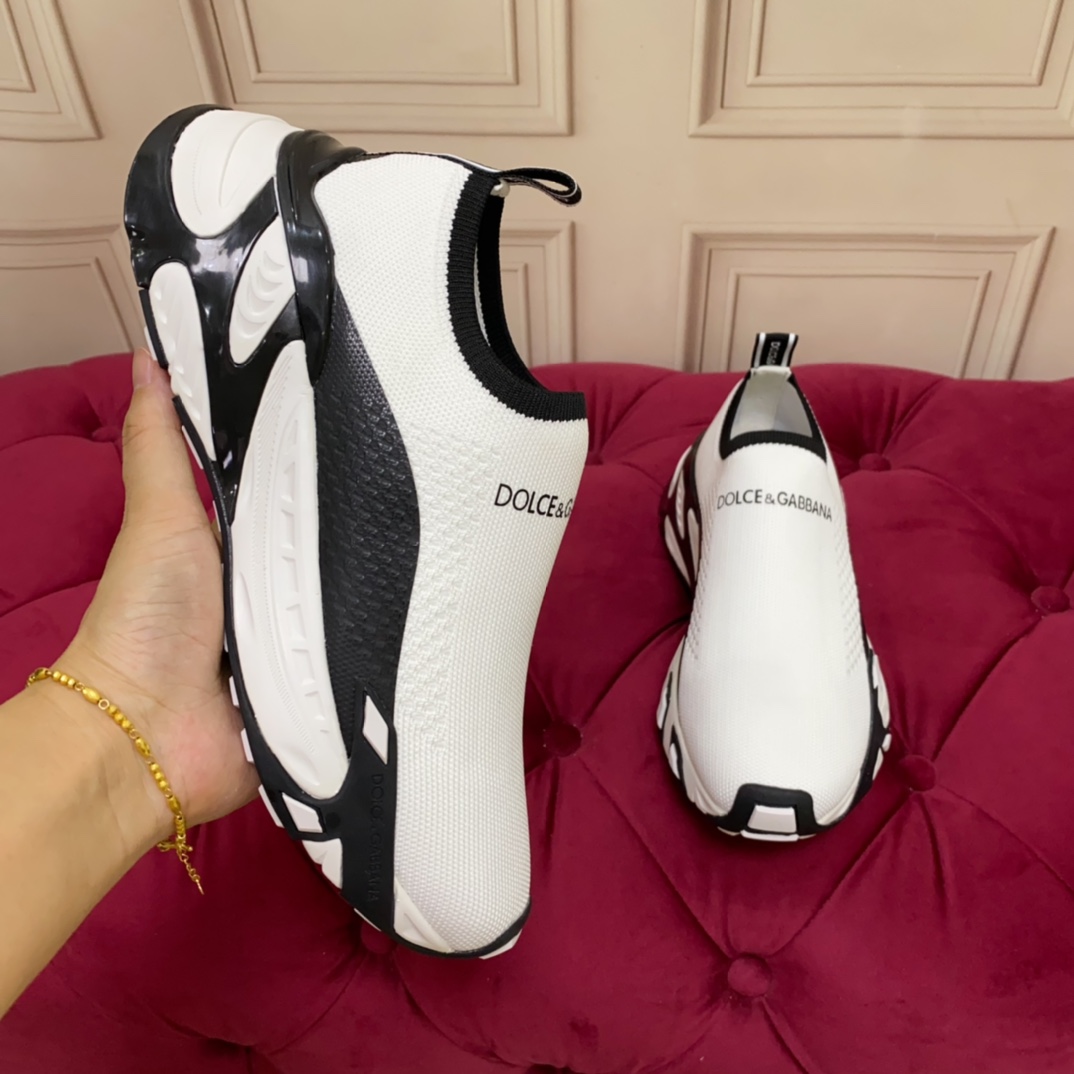 Dolce & Gabbana Stretch Mesh Fast Sneaker 'White' - DopestKickz