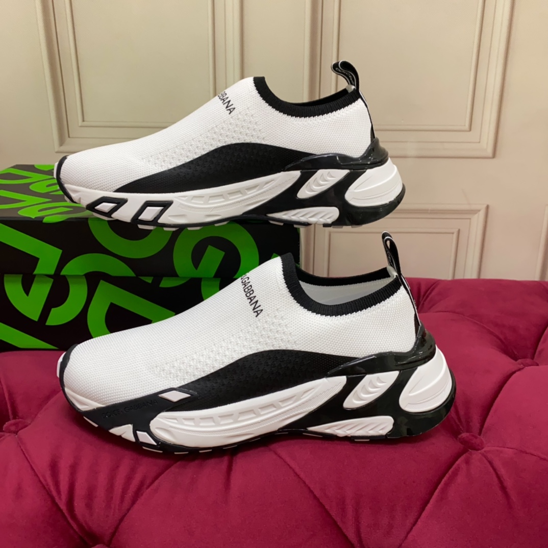 Dolce & Gabbana Stretch Mesh Fast Sneaker 'White' - DopestKickz