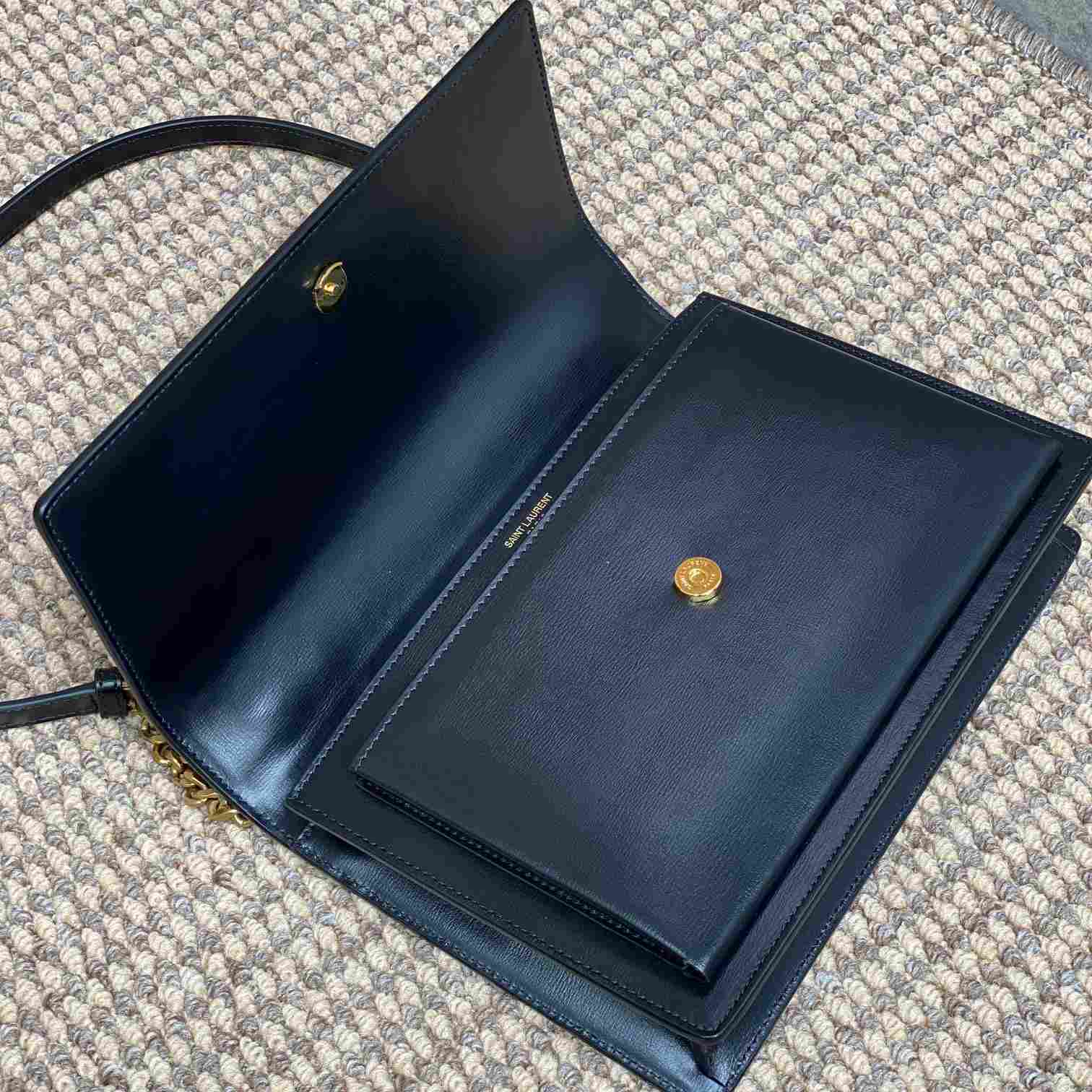 Saint Laurent Women Sunset Medium Leather Shoulder Bag （25*18*7cm） - DopestKickz