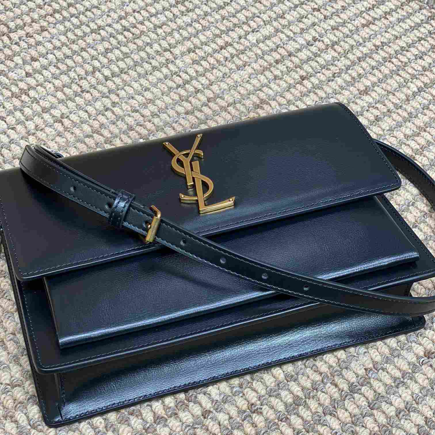 Saint Laurent Women Sunset Medium Leather Shoulder Bag （25*18*7cm） - DopestKickz