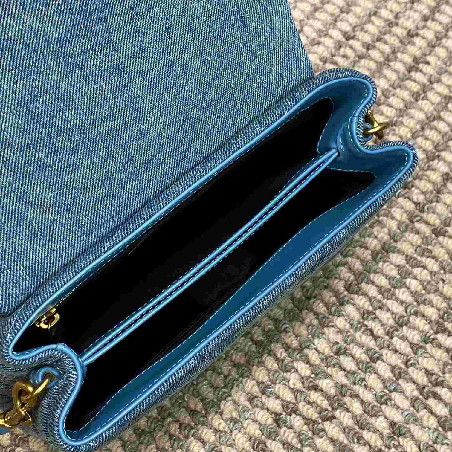 Saint Laurent Denim Shoulder Bag （0x7x15cm） - DopestKickz