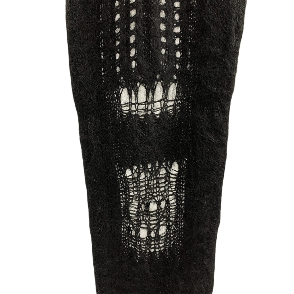 Rick Owens Ziggy Ripped Knitted Skirt - DopestKickz