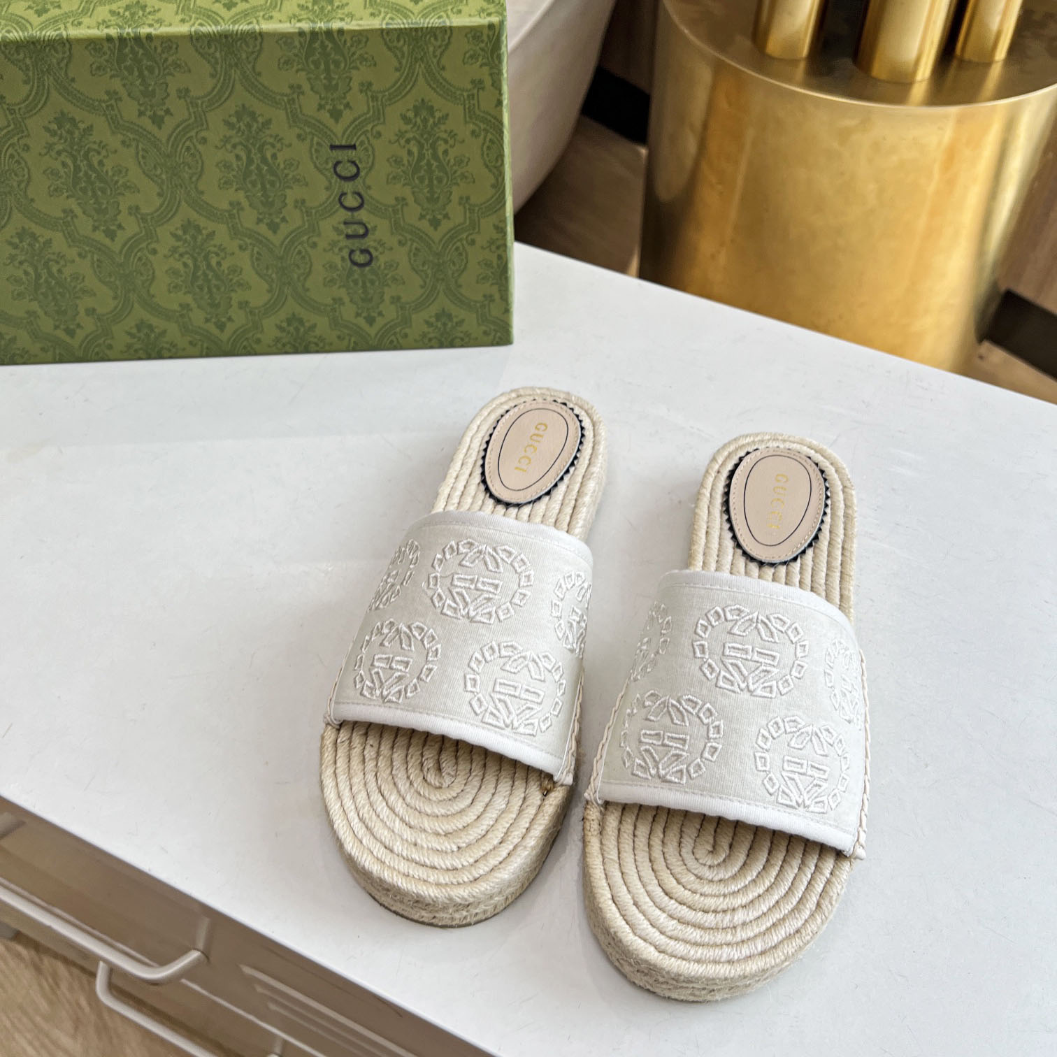 Gucci Women's Interlocking G Espadrille Sandal - DopestKickz